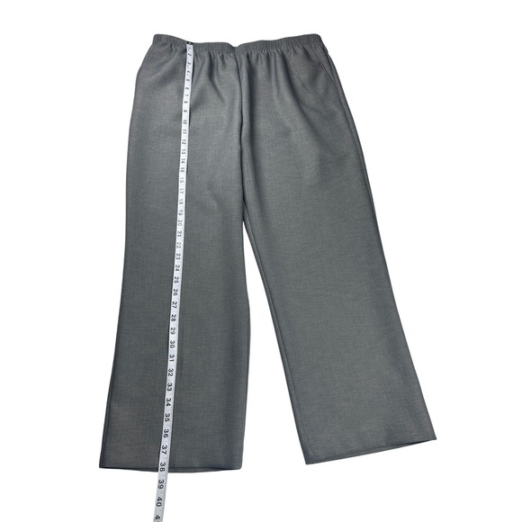 Alfred Dunner Classics Gray Elastic Waist Pull On Dress Pants Size 16 NEW - Picture 3 of 7